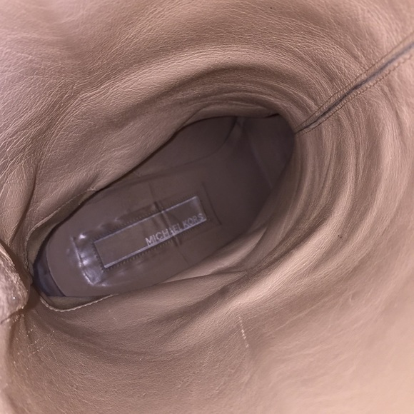 Michael Kors tan leather heeled western boots - Picture 7 of 8